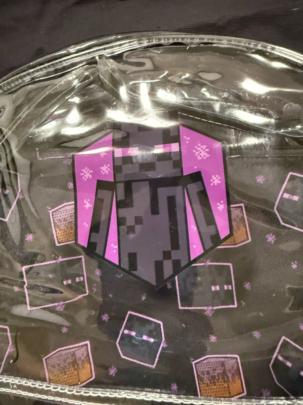 Minecraft ENDERMAN 16” School Clear Backpack | NWT